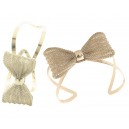 Pierres-Santé Bijoux - Bracelet manchette Femme motif nœud papillon