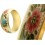 Pierres-Santé Bijoux - Bracelet manchette Femme motif floraux peints des années folles
